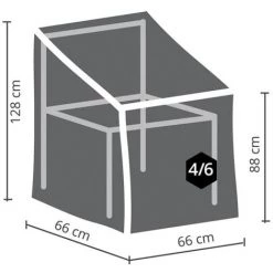 HOUSSE D'EXTÉRIEUR POUR CHAISES EMPILABLES VELLEMAN OCSC