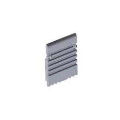 CAPUCHON EN ALUMINIUM POUR PROFILÉ (PLA) POUR RUBAN LED - SANS TROU DE CÂBLE - ARGENT VELLEMAN EC-PLA