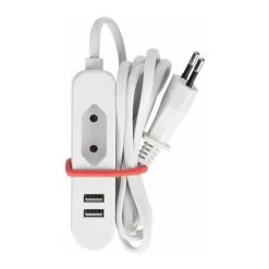 BLOC MULTIPRISE - 1 PRISE EURO ET 2 PORTS USB - IDÉAL EN VOYAGE VELLEMAN WTA26WUSB