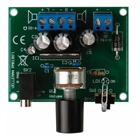 AMPLIFICATEUR 2X5W POUR LECTEUR MP3 VELLEMAN WSAH190 3 AMPLIFICATEUR 2X5W POUR LECTEUR MP3 VELLEMAN WSAH190