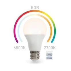 AMPOULE RGB WIFI SMART - BLANC FROID & BLANC CHAUD - E27 - A60 VELLEMAN SMART1200