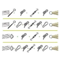 Toile D'ombrage Velleman Avec Kit De Fixation - Rectangle - 2 X 3m - Taupe -VELLEMAN Soldes Boutique 32493689 4