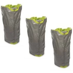 VELLEMAN Lot De 3 SACS DE JARDIN MULTIFONCTIONS Utra Résistant - POLYÉTHYLÈNE - 270 L