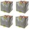 VELLEMAN Lot De 4 SACS DE JARDIN MULTIFONCTIONS - POLYPROPYLÈNE - 100 L