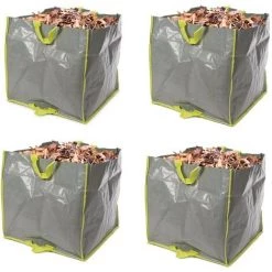 VELLEMAN Lot De 4 SACS DE JARDIN MULTIFONCTIONS - POLYPROPYLÈNE - 100 L