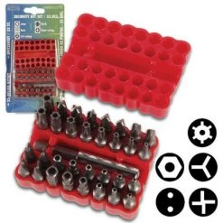 Velleman Jeu D'embouts De Sécurité - 33PCS (VTBT5)