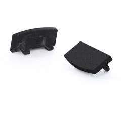 CAPUCHON EN ALUMINIUM POUR RUBAN LED SL7 - SANS TROU DE CÂBLE - NOIR VELLEMAN EC-SL7B-H3