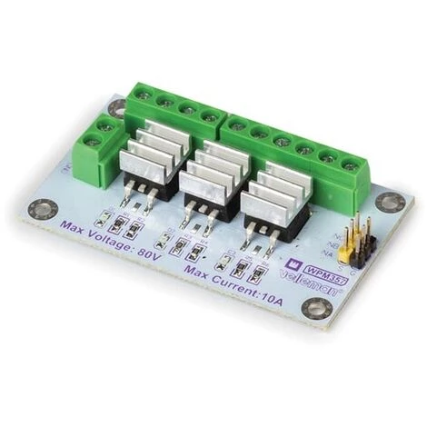 MODULE MOSFET (IRF540NS) HAUTE PUISSANCE - 3 CANAUX VELLEMAN WPM357 3 MODULE MOSFET (IRF540NS) HAUTE PUISSANCE - 3 CANAUX VELLEMAN WPM357