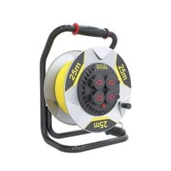 VELLEMAN STANLEY FATMAX - ENROULEUR NÉOPRÈNE AVEC SYSTEME "ANTI-TWIST" - 25 M - 3G2.5 - 4 PRISES