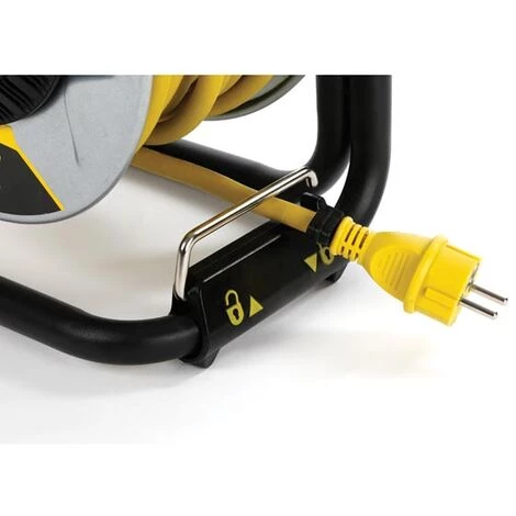 VELLEMAN STANLEY FATMAX - ENROULEUR NÉOPRÈNE AVEC SYSTEME "ANTI-TWIST" - 25 M - 3G2.5 - 4 PRISES 7 VELLEMAN STANLEY FATMAX - ENROULEUR NÉOPRÈNE AVEC SYSTEME "ANTI-TWIST" - 25 M - 3G2.5 - 4 PRISES – Image 5