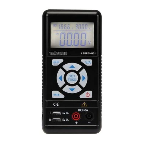 VELLEMAN ALIMENTATION DE LABORATOIRE PORTABLE À DÉCOUPAGE 0-30 VCC / 0-3.75 A MAX / AVEC AFFICHEUR LCD 6 VELLEMAN ALIMENTATION DE LABORATOIRE PORTABLE À DÉCOUPAGE 0-30 VCC / 0-3.75 A MAX / AVEC AFFICHEUR LCD – Image 4
