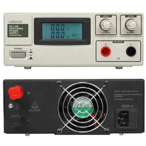 VELLEMAN ALIMENTATION DE LABORATOIRE À DÉCOUPAGE 0-60 VCC / 0-15 A MAX / AVEC AFFICHEUR LCD 4 VELLEMAN ALIMENTATION DE LABORATOIRE À DÉCOUPAGE 0-60 VCC / 0-15 A MAX / AVEC AFFICHEUR LCD – Image 2