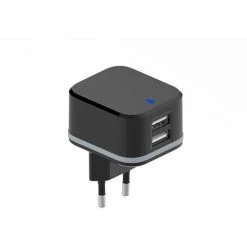 VELLEMAN CHARGEUR COMPACT AVEC 2 CONNEXIONS USB - 5 V - 4.8 A Max. - 24 W. Max. - NOIR