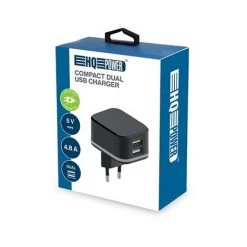 VELLEMAN CHARGEUR COMPACT AVEC 2 CONNEXIONS USB - 5 V - 4.8 A Max. - 24 W. Max. - NOIR -VELLEMAN Soldes Boutique 50340277 3