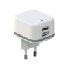 VELLEMAN CHARGEUR COMPACT AVEC 2 CONNEXIONS USB - 5 V - 4.8 A Max. - 24 W. Max. - BLANC -VELLEMAN Soldes Boutique 50340490 1