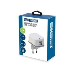VELLEMAN CHARGEUR COMPACT AVEC 2 CONNEXIONS USB - 5 V - 4.8 A Max. - 24 W. Max. - BLANC -VELLEMAN Soldes Boutique 50340490 3