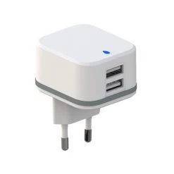 VELLEMAN CHARGEUR COMPACT AVEC 2 CONNEXIONS USB - 5 V - 4.8 A Max. - 24 W. Max. - BLANC -VELLEMAN Soldes Boutique 50340490 4