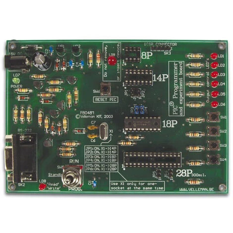 VELLEMAN PROGRAMMATEUR PIC® ET TABLEAU D'EXPÉRIMENTATION 3 VELLEMAN PROGRAMMATEUR PIC® ET TABLEAU D'EXPÉRIMENTATION