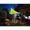 VELLEMAN VOILE SOLAIRE AVEC CONTOUR LED - TRIANGULAIRE - 3.6 X 3.6 X 3.6 M - CITRON VERT -VELLEMAN Soldes Boutique 50341079 1