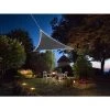 VELLEMAN VOILE SOLAIRE AVEC CONTOUR LED - TRIANGULAIRE - 3.6 X 3.6 X 3.6 M - ANTHRACITE -VELLEMAN Soldes Boutique 50341317 1