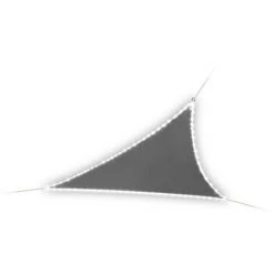 VELLEMAN VOILE SOLAIRE AVEC CONTOUR LED - TRIANGULAIRE - 3.6 X 3.6 X 3.6 M - ANTHRACITE -VELLEMAN Soldes Boutique 50341317 3