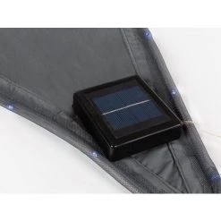 VELLEMAN VOILE SOLAIRE AVEC CONTOUR LED - TRIANGULAIRE - 3.6 X 3.6 X 3.6 M - ANTHRACITE -VELLEMAN Soldes Boutique 50341317 4