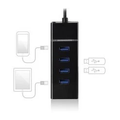 VELLEMAN EWENT - HUB USB 3.1 À 4 PORTS GEN1 (USB3.0) TYPE-C -VELLEMAN Soldes Boutique 56928874 3