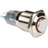 Velleman Interrupteur Metallique Rond Haut Spdt 1NO 1NC - Anneau Rouge (R1710R) -VELLEMAN Soldes Boutique 57058242 1