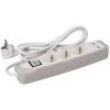 VELLEMAN BLOC MULTIPRISE AVEC INTERRUPTEUR - 3 PRISES - 2 PORTS USB - GRIS/BLANC - SCHUKO -VELLEMAN Soldes Boutique 57721333 1