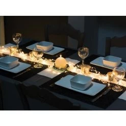 MICROLIGHT LED - 3 X 6 M - 180 WARM WHITE LAMPS - TRANSPARENT WIRE - 7.5 V VELLEMAN MC-LED-18-UW-T