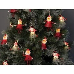 ORNALIGHT LED - 10 M - 30 SNOWMAN AND SANTA - WARM WHITE LAMPS - TRANSPARENT WIRE - 24 V VELLEMAN 5420046520853