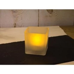 REAL CANDLELIGHT LED - SQUARE MODEL - 7.5 CM - BATTERIES NOT PROVIDED VELLEMAN RCL-LED-005-UW