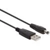 Velleman CÂBLE USB 2.0 CONNECTEUR MÂLE TYPE A VERS CONNECTEUR CC MÂLE - 2.1 X 5.5 Mm - NOIR- 1 M (PACUSB2155) -VELLEMAN Soldes Boutique 58498215 1