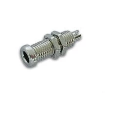 DOUILLE CHASSIS EN LAITON NICKELE 4MM (BU 10A) VELLEMAN HM2490