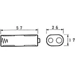VELLEMAN COUPLEUR DE 2 PILES AA (LR6). AVEC CONTACTS A PRESSION BH322B RI661 -VELLEMAN Soldes Boutique 59201054 3