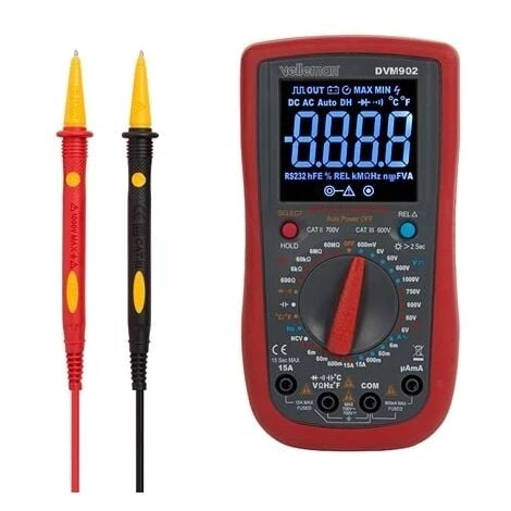 Velleman Multimètre Numérique - Cat Ii 700 V / Cat Iv 600 V - 15 A - True Rms - Ncv - 6000 Compteurs + Cordons De Test Tlm72 3 Velleman Multimètre Numérique - Cat Ii 700 V / Cat Iv 600 V - 15 A - True Rms - Ncv - 6000 Compteurs + Cordons De Test Tlm72