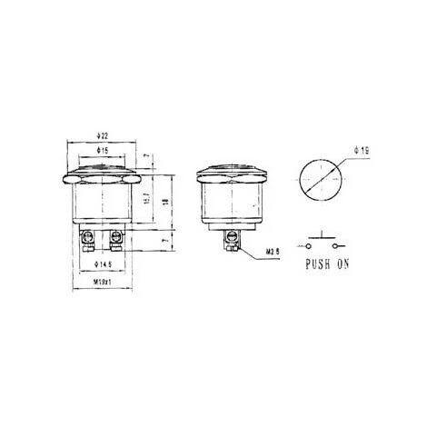 VELLEMAN BOUTON-POUSSOIR ROND METALLIQUE SPST OFF-(ON) R1500A RI9993 4 VELLEMAN BOUTON-POUSSOIR ROND METALLIQUE SPST OFF-(ON) R1500A RI9993 – Image 2