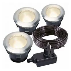 GARDEN LIGHTS - LARCH SET - SPOT À ENCASTRER - 12 V - 30 LM - 1 W - 3000 K VELLEMAN GL4058603