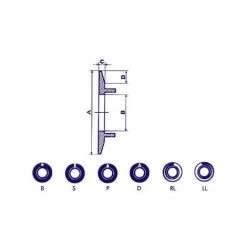 Velleman Cadran Pour Bouton 21mm (noir - Ligne Blanche) (WP21NWS)