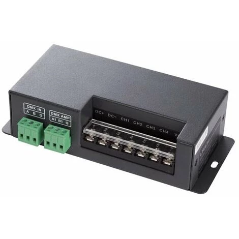 CONTRÔLEUR DMX HAUTE PUISSANCE POUR RUBANS LED - 4 CANAUX VELLEMAN CHLSC26 3 CONTRÔLEUR DMX HAUTE PUISSANCE POUR RUBANS LED - 4 CANAUX VELLEMAN CHLSC26