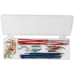 Velleman WJW140 Set De Ponts Enfichables Rouge, Orange, Jaune, Vert, Bleu, Gris, Noir