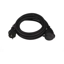 VELLEMAN RALLONGE EN CAOUTCHOUC - 5 M - 3G1.5 - TERRE ALLEMANDE