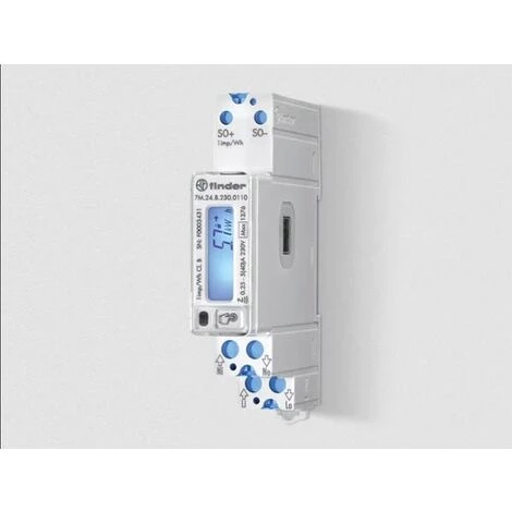 MID CERTIFIED SINGLE-PHASE BI-DIRECTIONAL ENERGY METER 5(40) A WITH S0 PULSE OUTPUT VELLEMAN FIN7M.24.8.230.0110 3 MID CERTIFIED SINGLE-PHASE BI-DIRECTIONAL ENERGY METER 5(40) A WITH S0 PULSE OUTPUT VELLEMAN FIN7M.24.8.230.0110