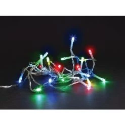 MEISSA LED - 2 M - 20 LED - MULTICOLORE - CÂBLE TRANSPARENT - MODULATEUR - PILES NON INCLUSES VELLEMAN V-MEI-02-S-24V-MC-TW