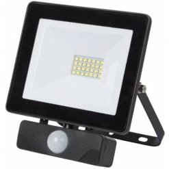 VELLEMAN Projecteur Plat Noir 20w Led Avec Radar